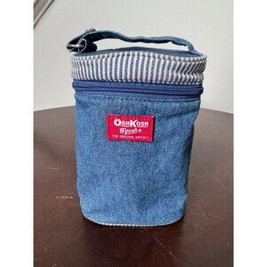 VTG OshKosh Denim Stripe Insulated Bag Handle